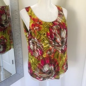 St John silk sleeveless top
